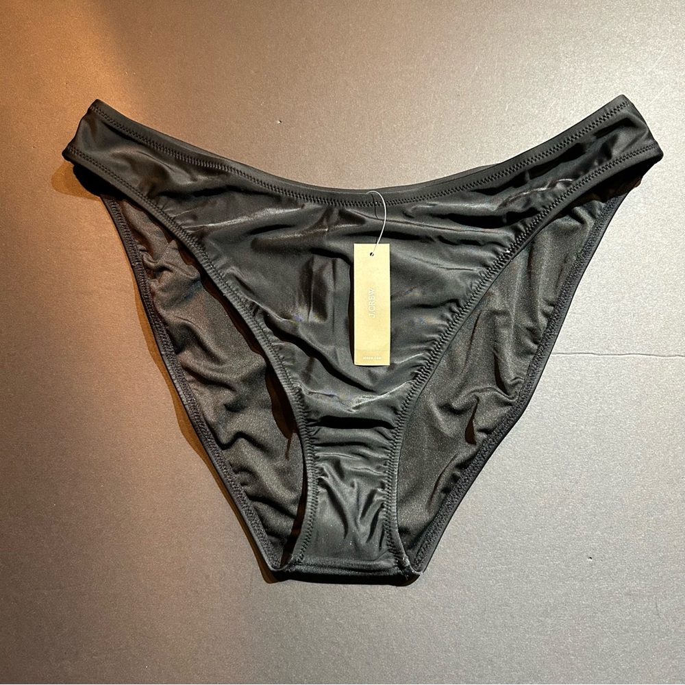 J Crew Hipster Black full-coverage bikini bottom Size  XL